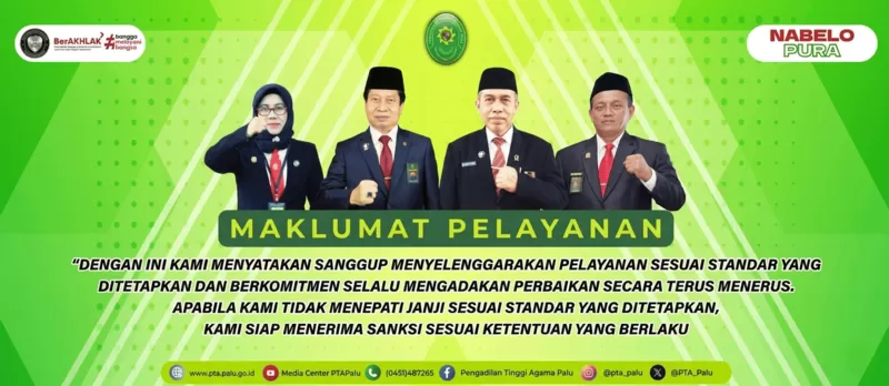 Maklumat Pelayanan PTA Palu